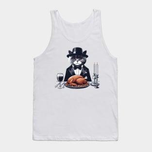 British Shorthair Cat Thanksgiving Tank Top